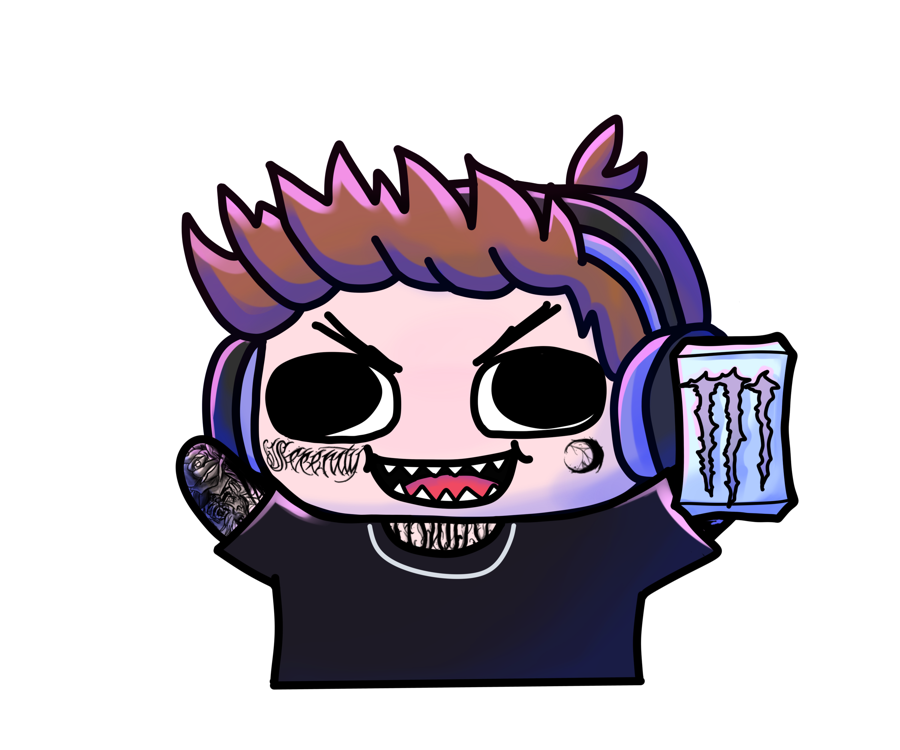 Tonx holding an energy drink