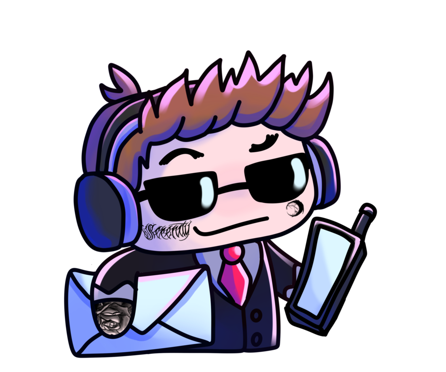 Tonx in a suit holding a phone and an envelope